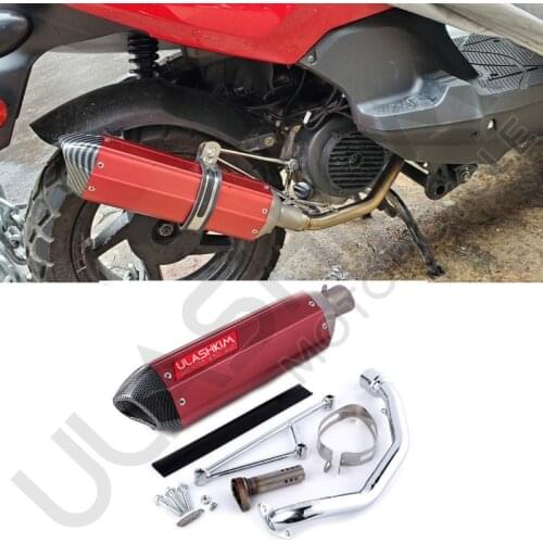 Motorcycle scooter exhaust muffler Full System with db killer Slip On for Scooter For Israel Joy Raid 125