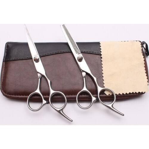 6" Japan Steel Scissors for a Hairstyle Cutting Shears Thinning Scissors Hairdressing Scissors Customize Logo Right Hand