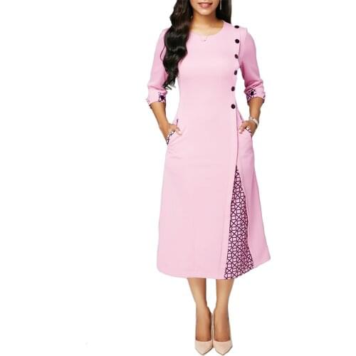 Patchwork Plaid Dress Women Spring Autumn 2021 Vintage Sexy Long Party Dress Casual Plus Size Slim Office A-Line Dress 5XL