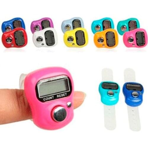 1, 4,10 Pieces Mini Digital Electronic Muslim Finger Ring Shaped Zikirmatik Turkish Made