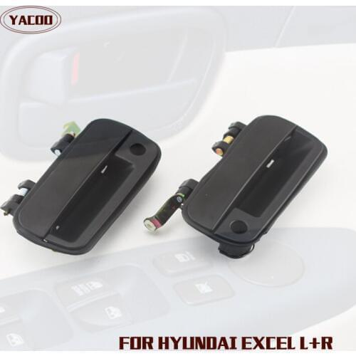 1PAIR OUTSIDE DOOR HANDLE FOR HYUNDAI EXCEL OEM:82650-24010 82660-24010
