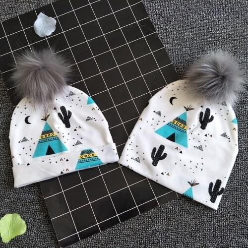 1Pc Fashion Newborn Baby Children Cartoon Hat Cap for Girls Boys Baby Care Toddler Kids Cotton Hats Bonnet Skullies Beanies
