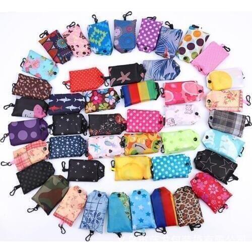 10pcsReusable shopping tote bag foldable waterproof bag eco-friendly bag fruit and vegetable tote bag grocery storage bag