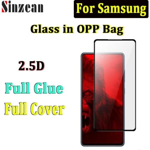 100pcs For Samsung A10/A20/A30/A40/A50/A01/A11/A21/A31/A41/A51/A71/A81 Full cover tempered glass 2.5D Full Glue Screen Protector