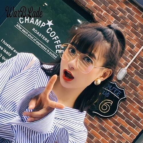 2018 Women Eyeglasses Brand Designer Oval Small Alloy Eyewear Frame Woman Optical Clear Lenses Glasses Eyeglasses Frames For Man