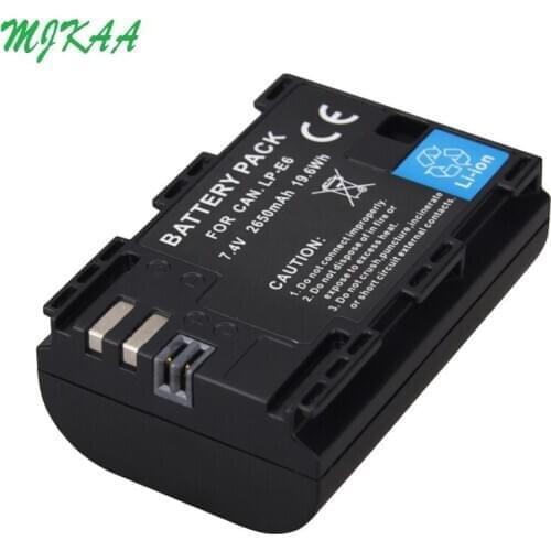 2650mAh LP-E6 Digital Camera Battery For Canon EOS 5D Mark II 2 III 3 6D 7D 60D 60Da 70D 80D DSLR EOS 5DS lp e6 Dropshipping