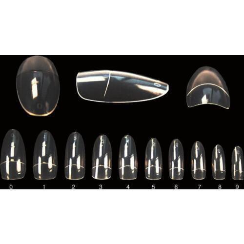 5 bag/set Nail Tips Half Ballerina Shape French Fake Nail Art False Nail Tips For Manicure For Salon Tips BuildNail Decoration