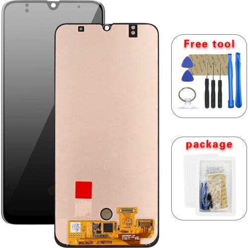 6.4" For Samsung Galaxy A50 A505 A505F/DS A505F A505FD A505A LCD Display Touch Screen Digitizer Assembly With Frame Free tools