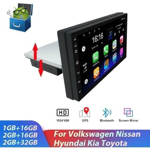 7" 1 din Android 9.1 Car Radio Multimedia Player GPS Navigation 2+32GB Car Audio Stereo Autoradio WIFI Bluetooth Mirrorlink