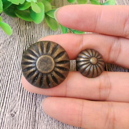 8PCs Antique Bronze Door Handles Kitchen Cabinet Cupboard Drawer Wardrobe Knobs Pulls Singal Hole with Screws