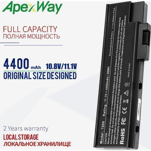 4400mAh Battery For Acer Aspire 3660 5600 5620 5670 7000 7100 7110 9300 4UR18650F-2-QC218 BT.00803.014 BTP-BCA1 LC.BTP01.013