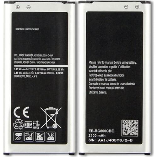 EB-BG800BBE Mobile Phone Battery For Samsung Galaxy S5 Mini G800F G800H batteia 2100mAh with Track Code