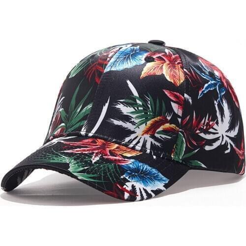 Baseball Cap Women Snapback Dad Hat Curved Bill Black Leaf Adjustable Breathable Sports Outdoor Accessory For Autumn Summer