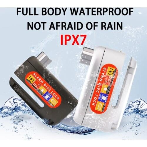 Motorcycle Disc Brake Lock Security Anti Thief Alarm 110 dB Wheel Disc Brake Security Safety Siren Lock for Harley
