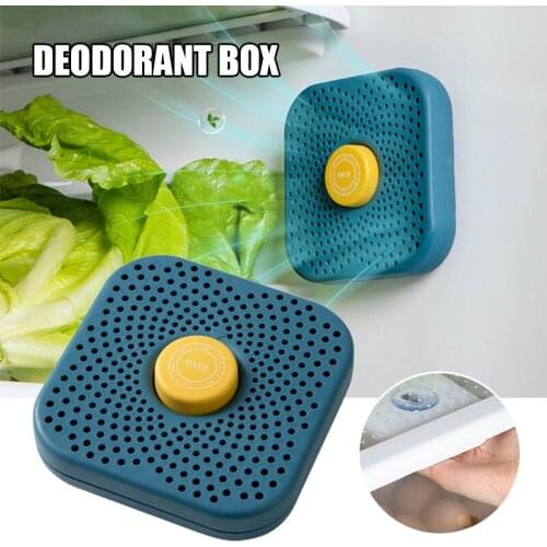 Refrigerator Deodorizer Odor Remover Suction Cup Carbon Bamboo Charcoal Odor Absorber Box for Cabinet Closet Dropship