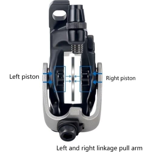 A5KC Aluminum Alloy Bicycle Dual Drive Front/Rear Disc Brake Mountain Road MTB Bike Mechanical Caliper Disc Brakes Cycling