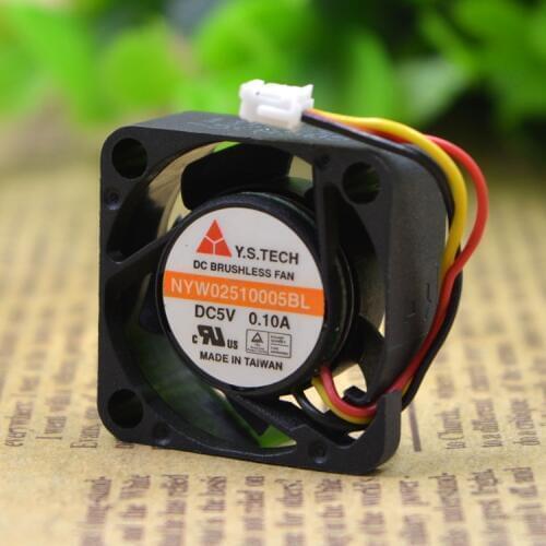 FOR Yuanshan NYW02510005BL 25105V 0.1A 2.5CM/cm ball miniature heat dissipation Cooling fan