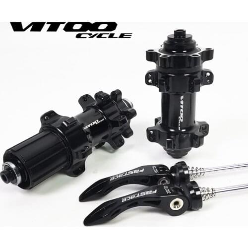 VITOO new bicycle mountain bike road four Peilin disc brake hub quick release six nails 8-11 speed 100X135