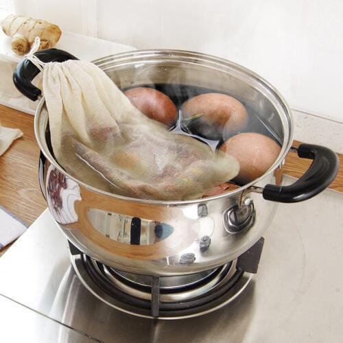 Multi-functional Linen Cotton Strainer Reusable Chinese Medicine Filter Bag Soup Tea Bags Kitchen Soup Bag Tea Bags Healthy NEW