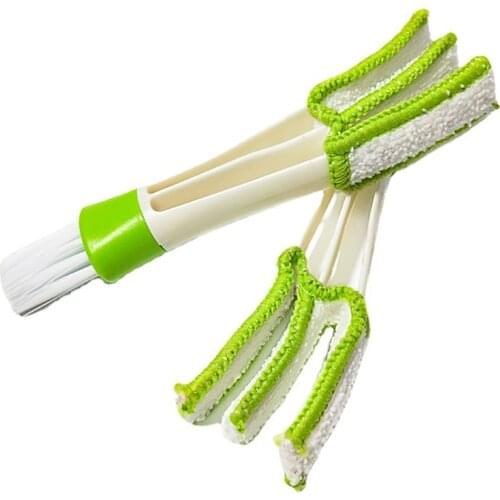 Car Air-Conditioner Outlet Cleaning Tool 2 In 1 Multi-purpose Dust Brush Car Accessories Interior Cleaning Dashboard Brush