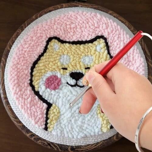 Multicolor ABS Poke Stitch Adjustable Punch Needle Cross Knitting Tool Felting Wool Needles Rug Yarn Needle Embroidery Tools