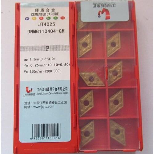 JXTC DNMG110404-GM JT4025 / DNMG110408-GM JT4025 / DNMG110404-GM JT4125 / DNMG110408-GM JT4125 CNC carbide inserts 10PCS/BOX