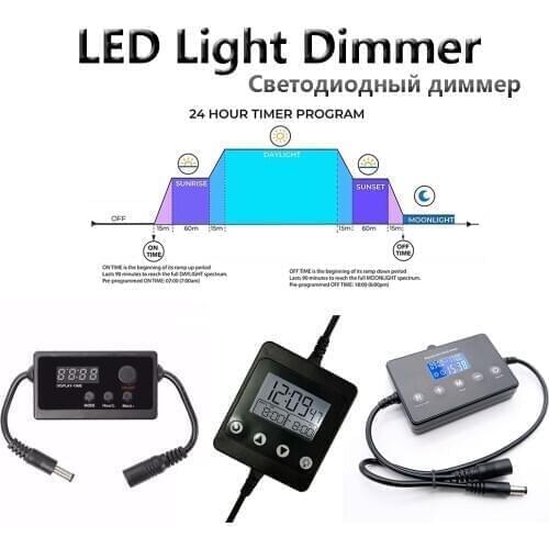 Aquarium LED Light Dimmer Controller Sunrise Sunset Modulator S2 PRO Intelligent Light Timing Dimming System for Fish Tank Plant