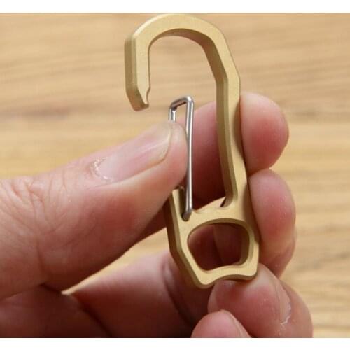 Small Carabiners for Keys,Hiking,Camping, Brass Durable Lightweight Sports Keychain Clips