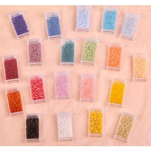 [40g 4mm] Color frosted matte glass rice beads DIY handmade beaded necklace material jewelry accessories