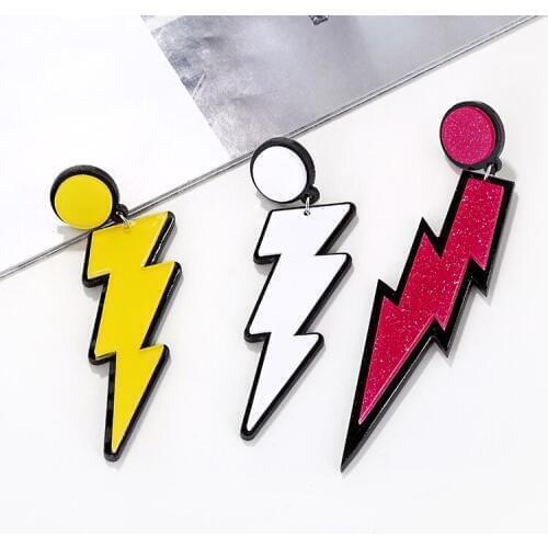 Fashion Acrylic Earring Chrysanthemum Earring Map Ear Lightning Jewelry Candy Colors For Women Bohemian Gifts Accessorie2019