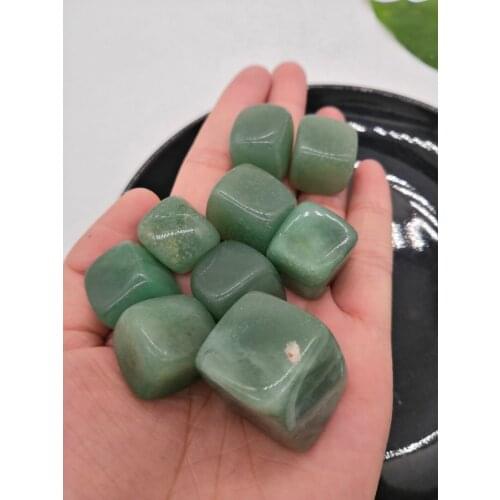 Natural Mini Electroplated Rose Quartz Square Angel Aura Stone Cube Crystal Reiki