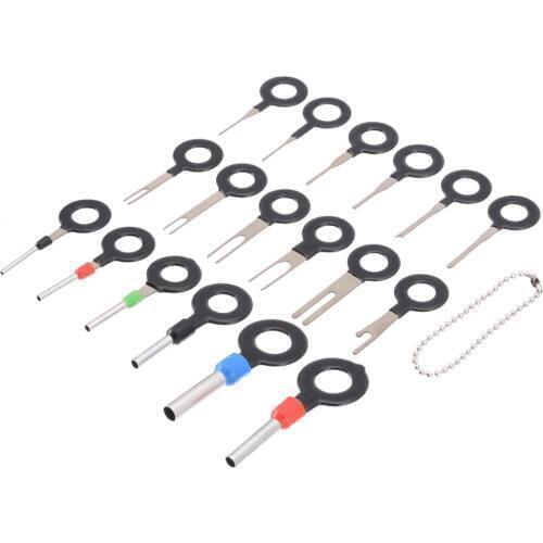 2019 New Arrival Car Electrical Terminal Removal Wiring Crimp Connector Pin Removal Key Hand Tool Kit 18Pcs/Set