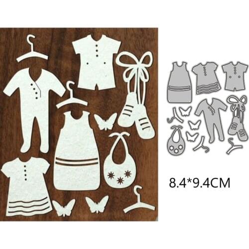 2021 Baby Clothes New Metal Cutting Dies Photo Album and Planner Die Cut Scrapbooking For Crafts Card Making no Stamps