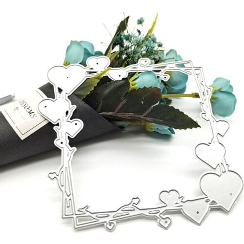 2021 New Love border Metal Cutting Dies Stencil Die Cut Scrapbooking Craft Stamps