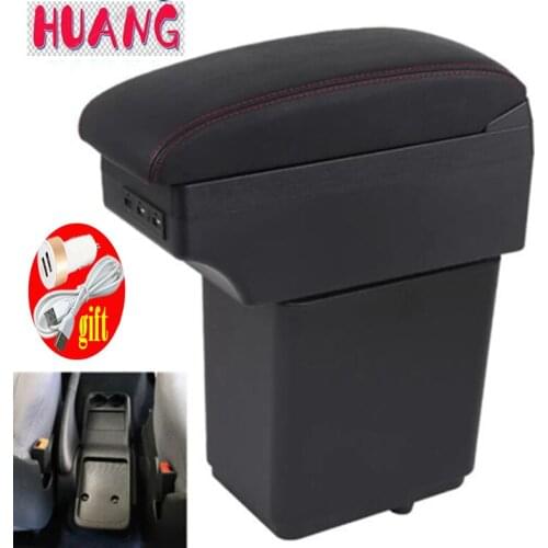 For Citroen Berlingo Armrest Retrofit parts For Peugeot Partner tepee Car Armrest Storage box car accessories Charging USB LED