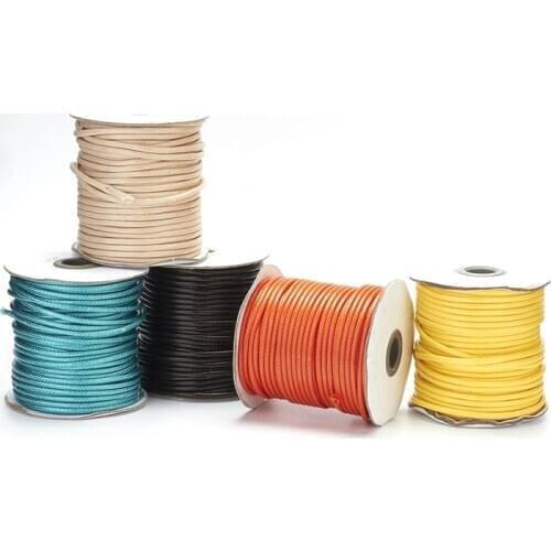 0.5/1/1.5/2/3mm Environmental Korean Waxed Polyester Thread Cord Craft DIY Jewelry Making String Findings