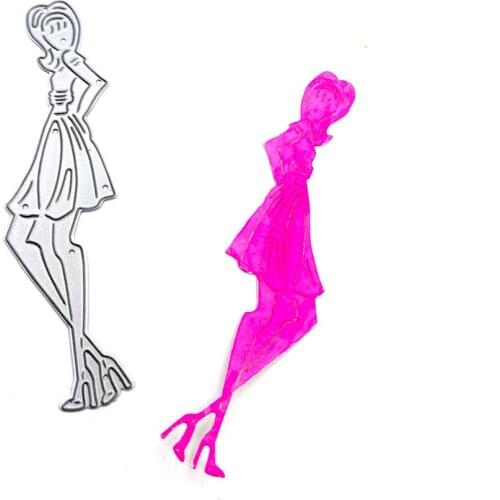 Julyarts Girl Dies For Cardmaking Molds Carbon Steel Material For DIY Scrapbooking Embossing Gift Cards Decorative Craft Dies
