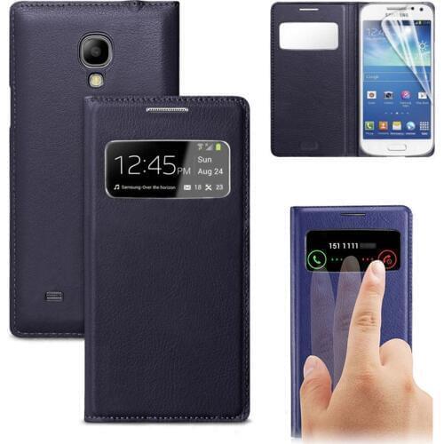 Luxury Smart View Leather Flip Case For Samsung Galaxy S4 SIV S 4 GT I9500 I9505 GT-I9500 GT-I9505 I 9500 GalaxyS4 Phone Cover