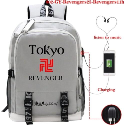 Mochila Tokyo Revengers Anime Backpack Multifunction USB Charge Latop School Bags for Teeneger Boys Girls Travel Anime Backpacks