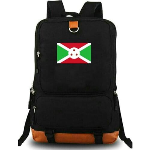 Burundi Backpack Urundi Flag Schoolbag BDI Country Banner Rucksack Satchel School Bag Laptop Day Pack