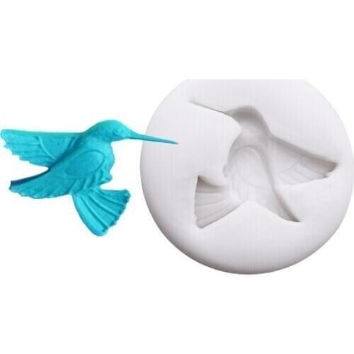 Hummingbird Silicone Sugarcraft Mold Chocolate Cupcake Baking Fondant Cake Decorating Tools