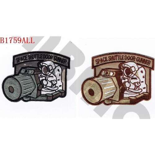 Embroidery patch Seat Team space shuttle door gunner Morale tactics Military