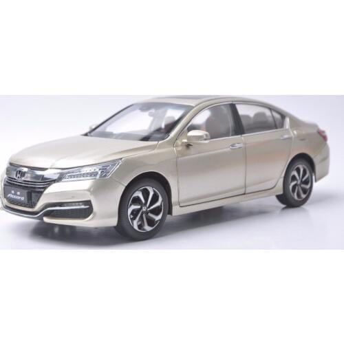 1:18 Diecast Model for Honda Accord 10 2016 Gold Alloy Toy Car Miniature Collection Gifts MK10