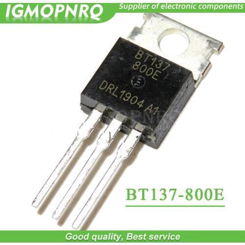 10pcs BT137-800E BT137 BT137-800 TO-220 800V 8A Triacs RAIL TRIAC new original
