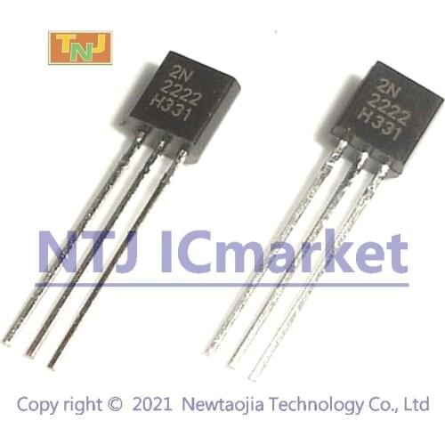1000 PCS 2N2222 TO-92 0.8A 40V NPN switching transistor