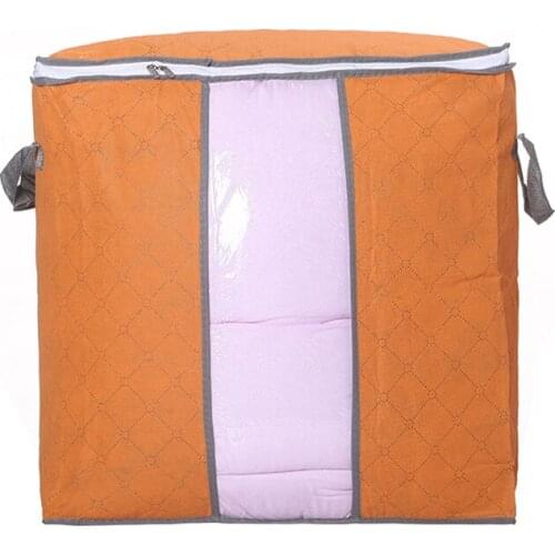 12PCS / LOT Thick Nonwoven Storage Bag Household Bamboo Charcoal Environment Friendly Quilt Storage Clothing Bag