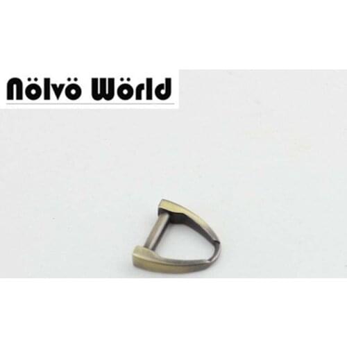 200PCS 8.5X9.5mm Polished Silver Welded Arch Ring Zipper Slider Hanger,DIY Purse Bag Belt Handbag Zip D shaped Ring Connector