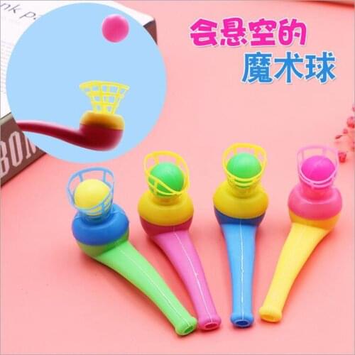 4pcs/set Magic floating Ball Game Kids Gift Toys Party Favor Blow Pipe Balls Pinata Toy Party Loot Bag Fillers Birthday Game