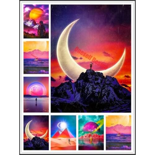 5d diamond mosaic sale star diy diamond painting full square Starry sky diy diamond embroidery full set herat christmas gift