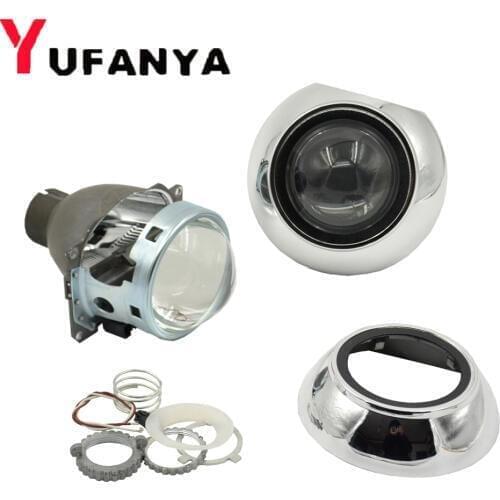 Car Styling Bixenon Projector Lens 3Inch Q5 Koito With Silver Cover Shrouds Use D2s 5000K Xenon Bulb Fit Car Motorcycle Retrofit
